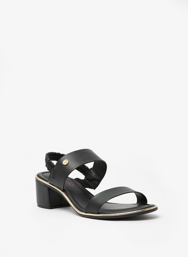 Beira Rio Embellished Block Heel Sandals - Image 1