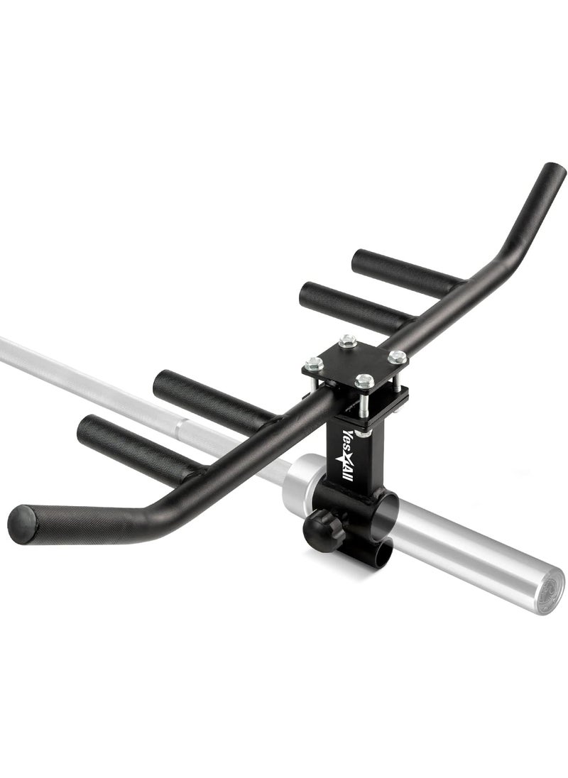 Yes4All Yes4All 550LBS MultiGrip Rowing Landmine Handle T Bar LAT Viking Press fits 1  2 Bar Sturdy Design Easy to Install  - Image 1