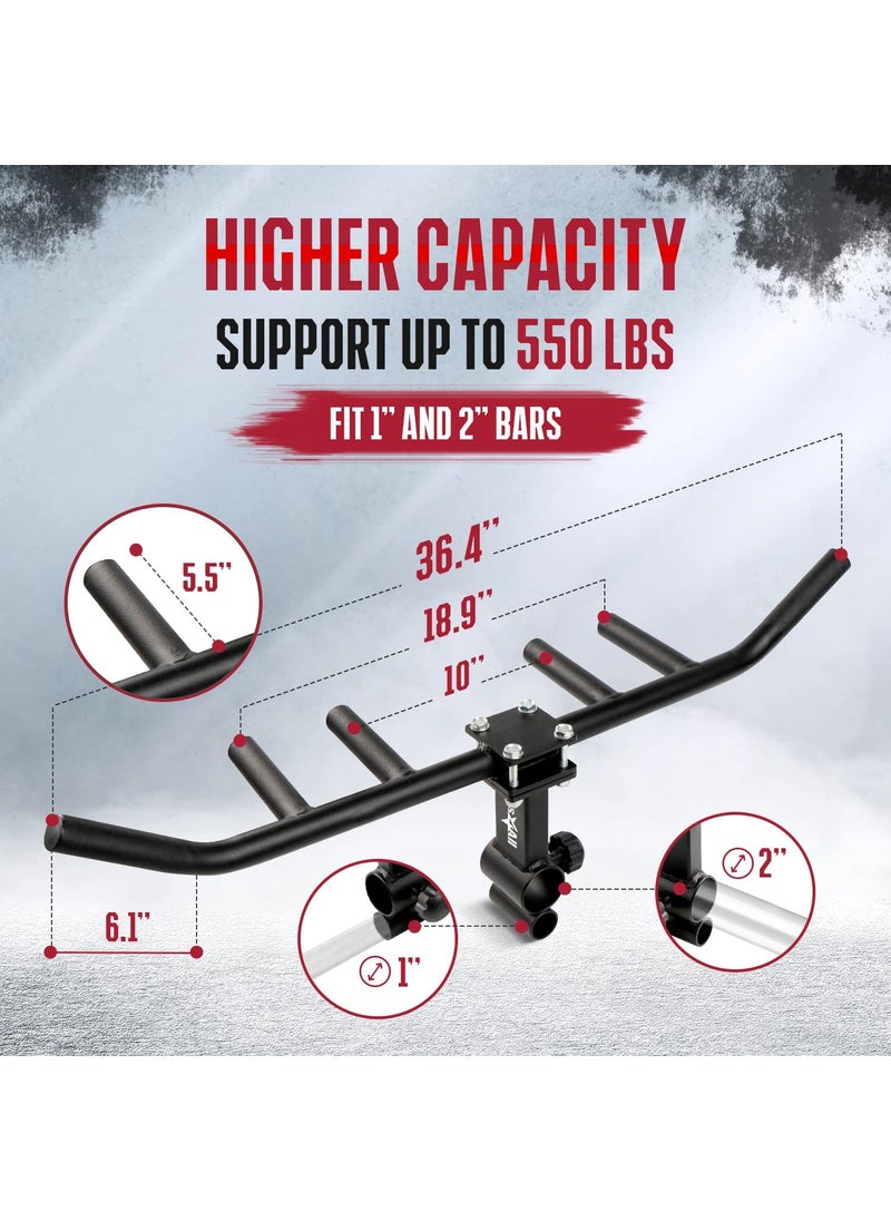 Yes4All Yes4All 550LBS MultiGrip Rowing Landmine Handle T Bar LAT Viking Press fits 1  2 Bar Sturdy Design Easy to Install  - Image 3