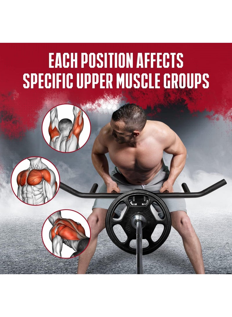 Yes4All Yes4All 550LBS MultiGrip Rowing Landmine Handle T Bar LAT Viking Press fits 1  2 Bar Sturdy Design Easy to Install  - Image 4