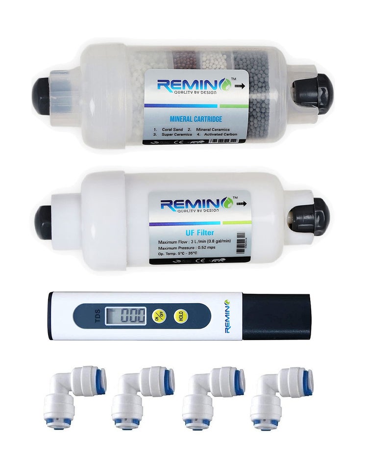 Remino Mineral Cartridge and UF Filter for All type of RO water purifier with TDS meter (04 inch) - Image 5