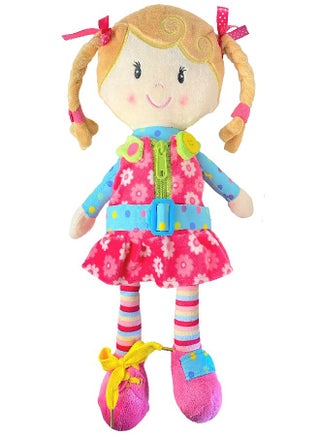 Sugar Snap Plush Learn to Dress Montessori Toy Doll for Toddlers - 15" - Zipper, Snaps, Buttons, Buckle and Shoe Tying Practice for Kids - Montessori Toy for 2 3 4 5 Year Old - pzsku/Z71CF2CA8052BBD34BE96Z/45/_/1686915641/28d19d2a-58c0-4c97-9d73-d53a5324970e