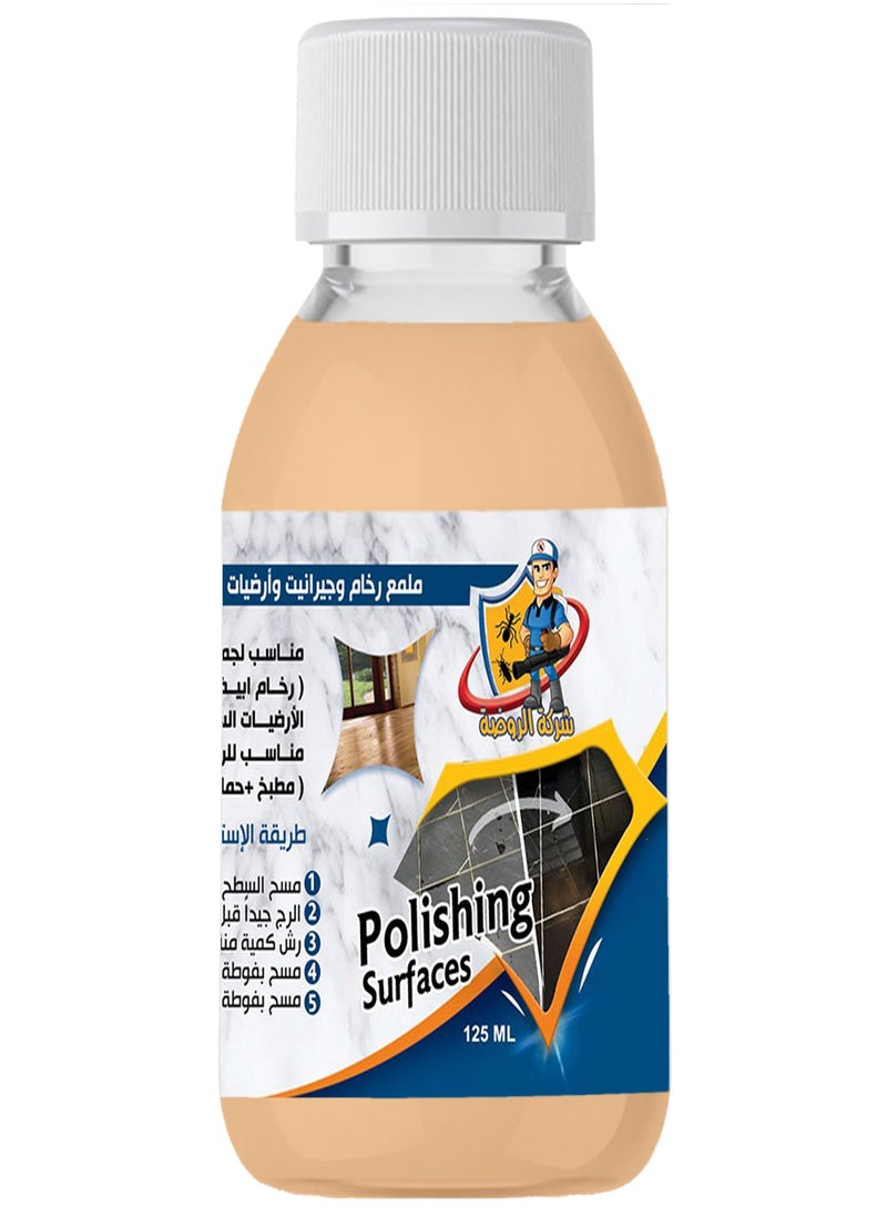 ALRAWDA Marble and Granite Polish, Al Rawda, Liquid Polish, 125 ml, Suitable for Home Use  - Image 1