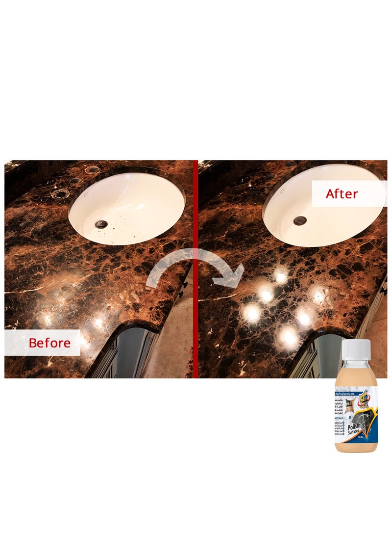 ALRAWDA Marble and Granite Polish, Al Rawda, Liquid Polish, 125 ml, Suitable for Home Use  - Image 3