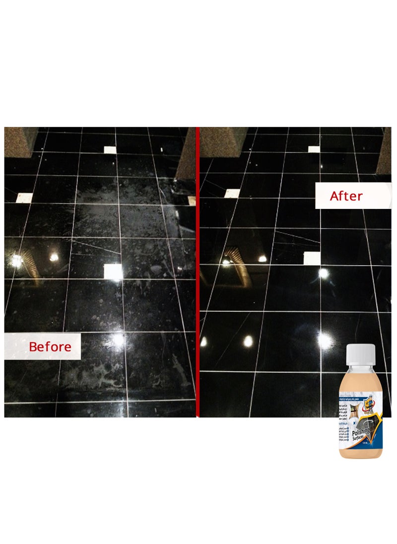 ALRAWDA Marble and Granite Polish, Al Rawda, Liquid Polish, 125 ml, Suitable for Home Use  - Image 4