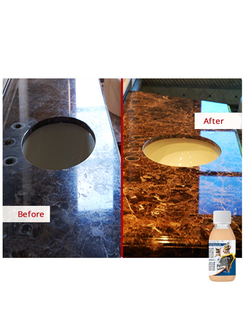 ALRAWDA Marble and Granite Polish, Al Rawda, Liquid Polish, 125 ml, Suitable for Home Use  - Image 5