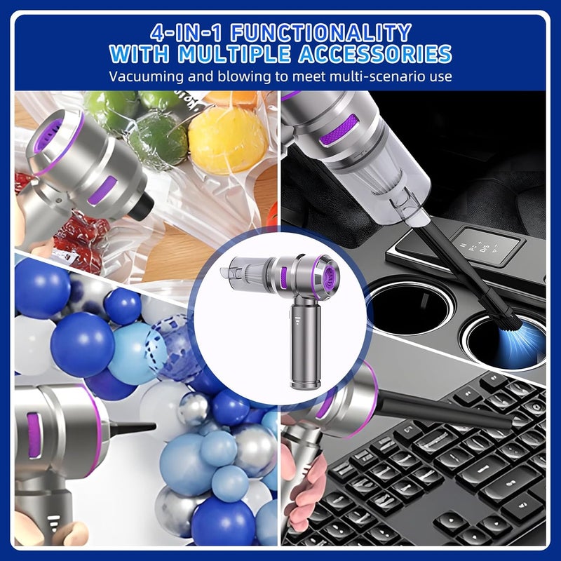 Higoom Handheld Vacuum Cleaner - 19000Pa Powerful Cordless Mini Vacuum with Brushless Motor - Image 3