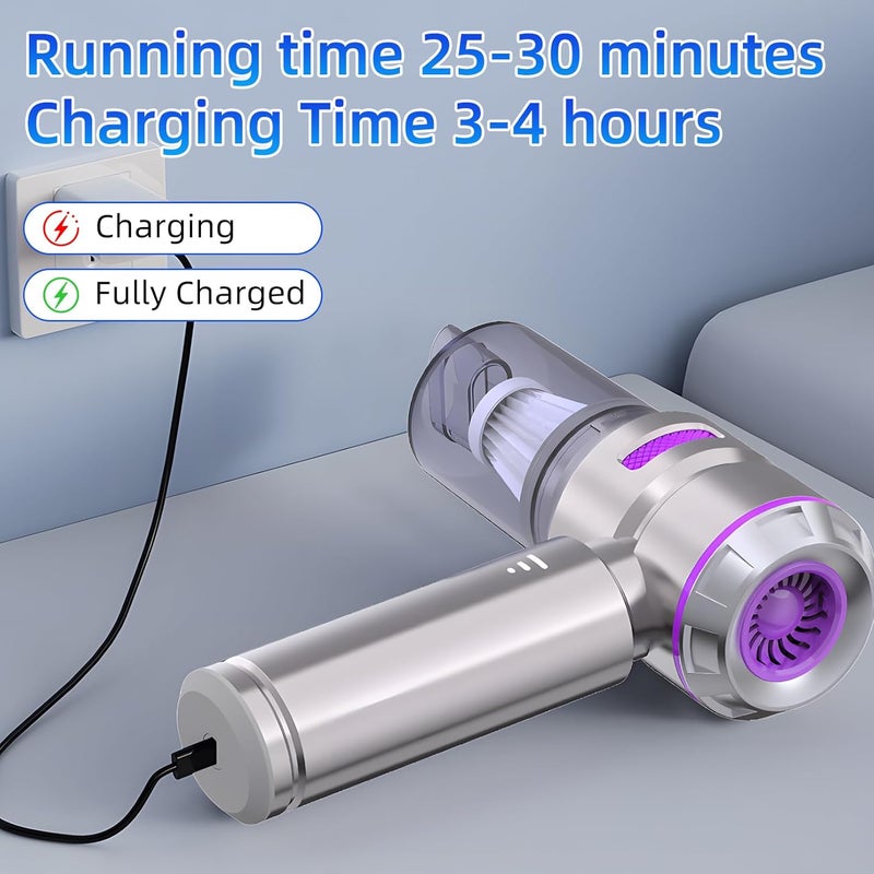 Higoom Handheld Vacuum Cleaner - 19000Pa Powerful Cordless Mini Vacuum with Brushless Motor - Image 5