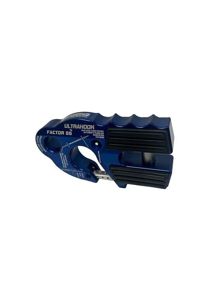 Factor 55 Ultrahook Winch Hook & Shackle Mount Assembly - Blue - Image 4