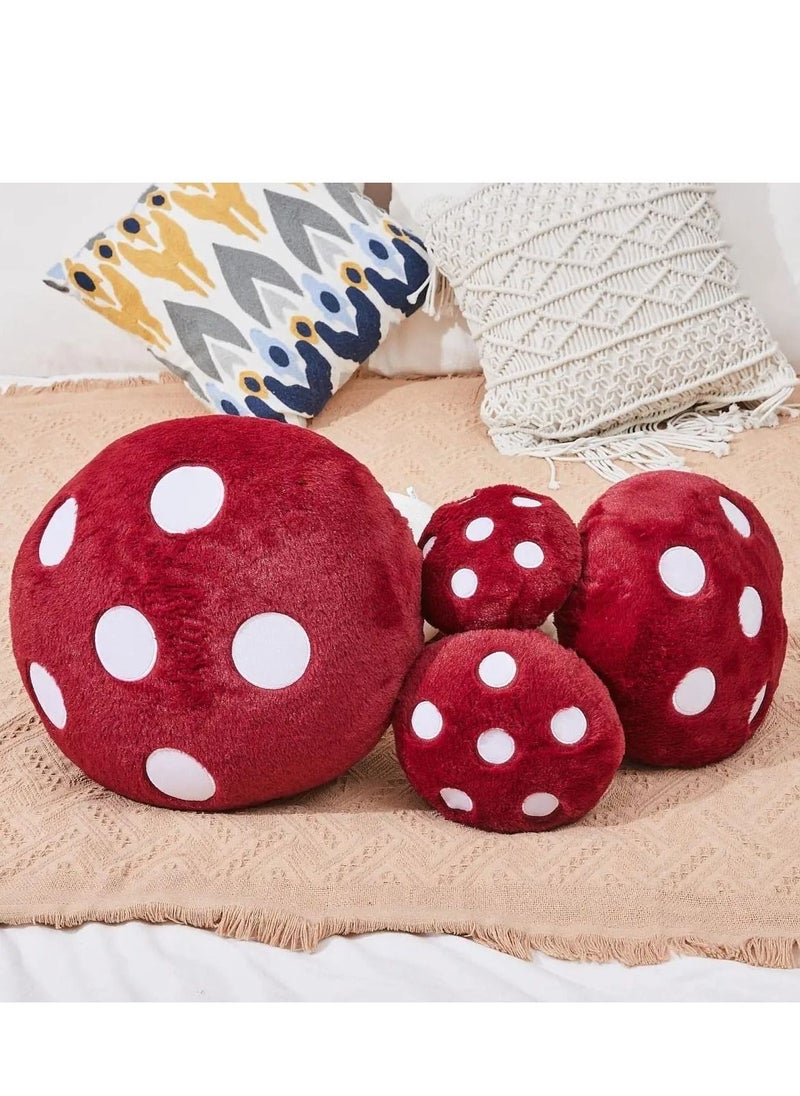 KASTWAVE Cute Mushroom Plush Pillow,  Kawaii Smile Doll, Mushroom Plushie Stuffed Animals Pillow, Toys Doll Gifts for Kids, Red 7.9 inches  - Image 4