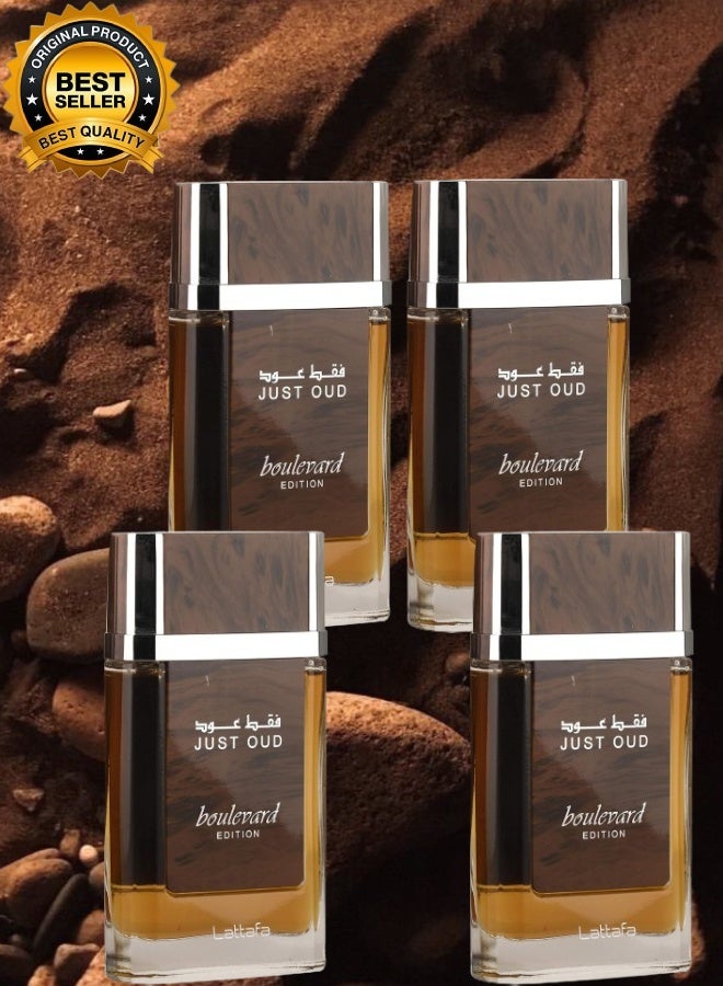BOULEVARD 4 Pieces Just Oud Perfume 90ML - Image 1