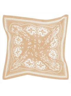 AOLIGE Scarf Satin Square Neck Hair Scarfs for Women 27" x 27"  - Image 1