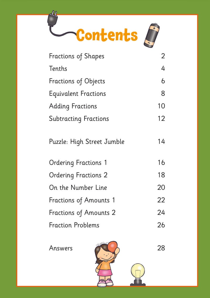 Fractions Maths Activity Book for Ages 7-8 (Year 3) - Image 2