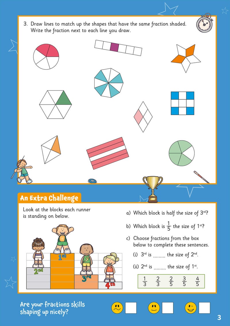 Fractions Maths Activity Book for Ages 7-8 (Year 3) - Image 4