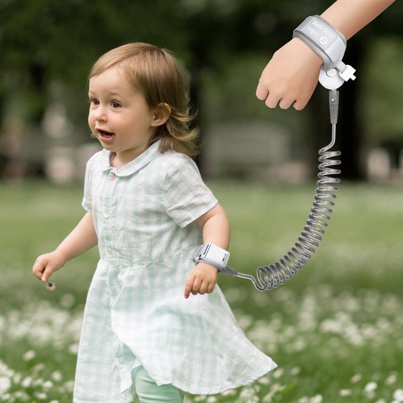 bearcouple Safety Anti Lost Wrist Link for Kids with Key Lock, Reflective Child Walking Harness, Kid Wrist Leash Autism Safe Bracelet for Boys & Girls Toddlers Leash for Supermarket Amusement Park Zoo Travel - Image 2