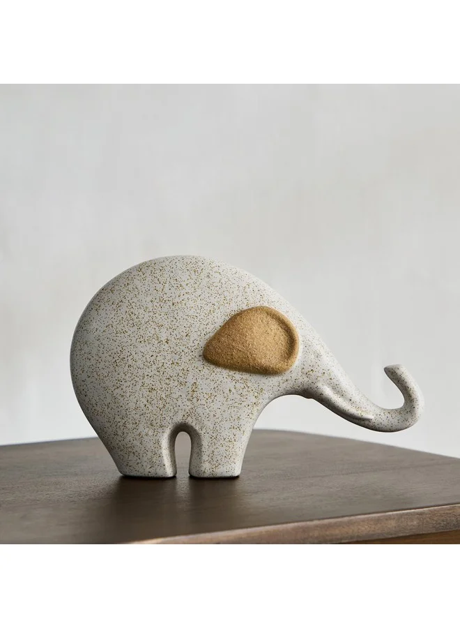 Home Box Blyth Ceramic Double Texture Elephant 20.5 x 5.2 x 12.6 cm