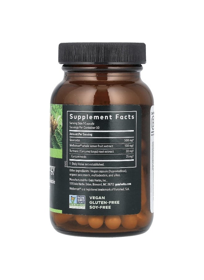 Gaia Herbs - Gaia Herbs, Quercetin Synergy, 50 Vegan Capsules - Image 1
