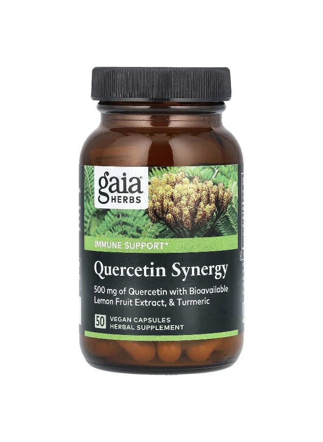 Gaia Herbs - Gaia Herbs, Quercetin Synergy, 50 Vegan Capsules - Image 1