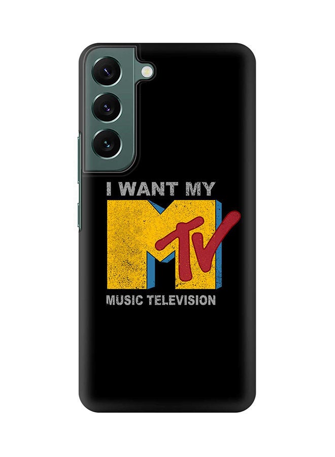 Stylizedd Case for Samsung Galaxy S22 5G Slim Snap Classic Series Shield Matte Finish Print - I want my mtv - Image 1