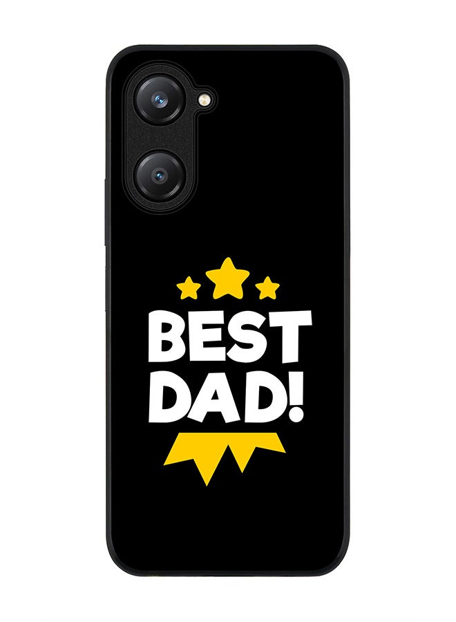 Stylizedd Rugged Black edge case for Vivo Y28s 5G / Vivo Y18 4G /Vivo Y03 4G, Slim fit Soft Case Flexible Anti Drop TPU Gel Thin Cover - Best Dad Medal - Image 1