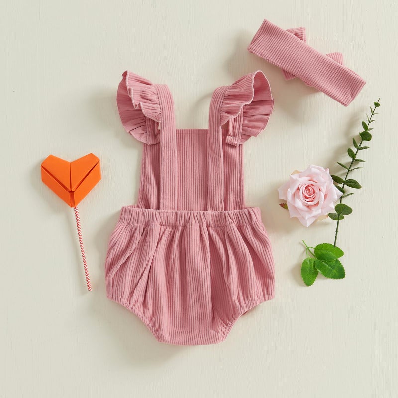 YINGISFITM My First Valentines Day Baby Girl Outfit Newborn Love Heart Bubble Romper Infant Jumpsuit Cute Baby Girl Clothes (Pink-Love, 0-3 Months) - Image 3