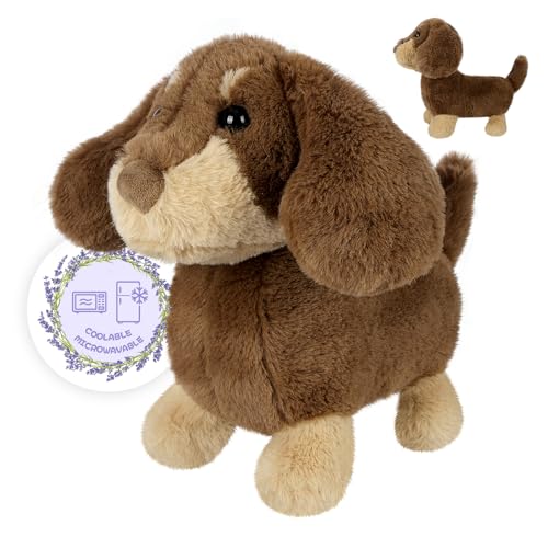 SuzziPals Heatable Coolable Dachshund Stuffed Animals Cute Microwavable Heating Pad Plushies for Soothing Relaxation Plush Dachshund Toys Dog Plush Toy Gifts - Image 1