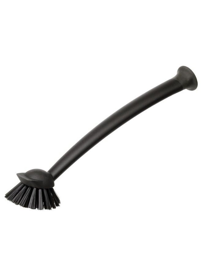 29cm Black Dish Washing Brush – Heavy-Duty Kitchen Scrubber with Long Comfortable Handle – Strong Bristles for Pots, Pans & Dish Cleaning - Image 1