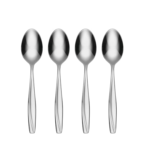 Oneida Camlynn Everyday Flatware Dinner Spoons 18/0 Stainless Steel, Set of 4, Silver - Image 1