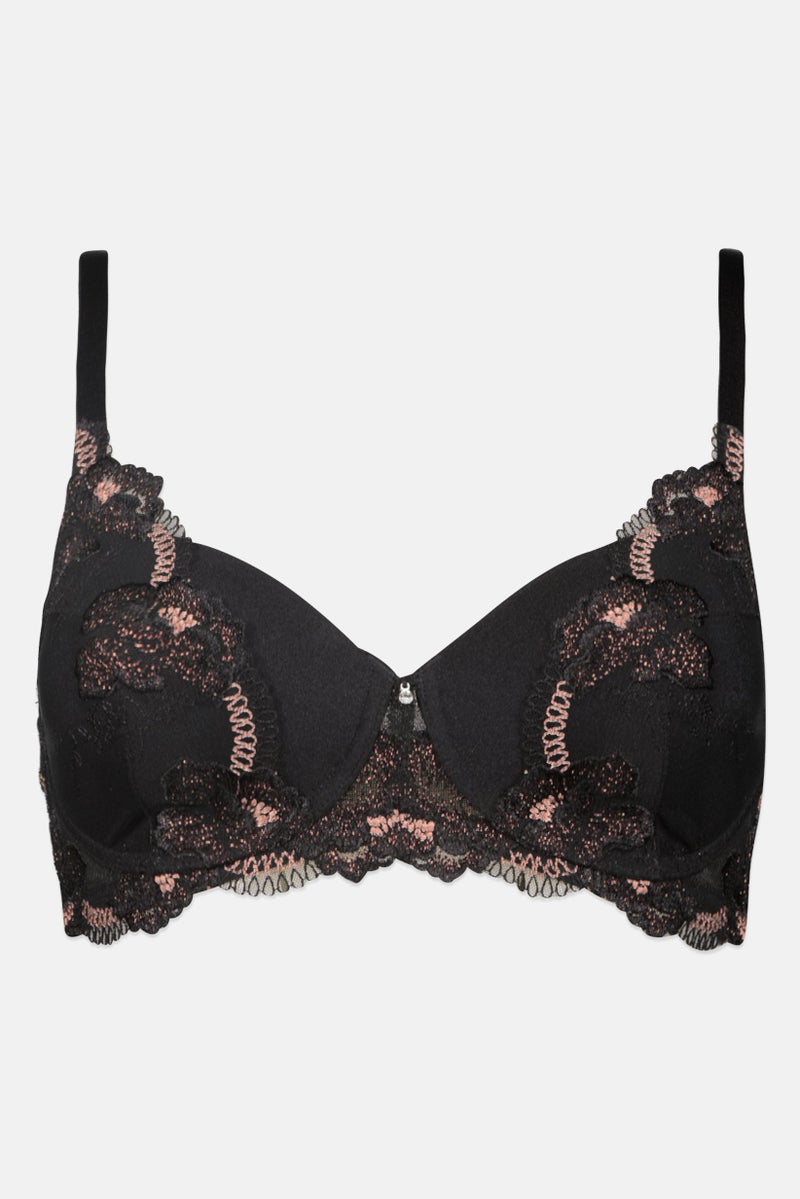 TRIUMPH Women Textured Padded Bra, Black - Image 1