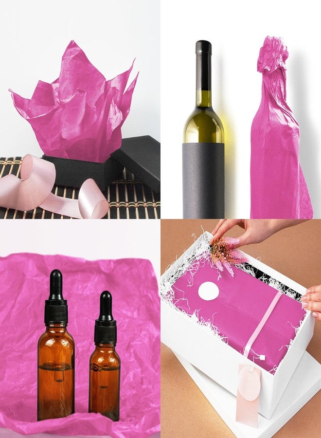 Laidans 120 Sheets 20"X14" Hot Pink Tissue Paper for Gift Bags Wrapping, Art Tissue Paper Bulk for Weddings Birthday Party Crafts Decoration - Image 5