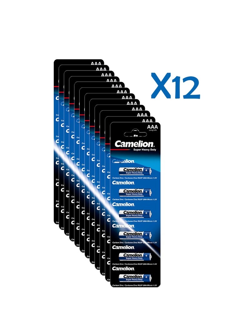 Camelion Camelion Super Heavy Duty Batteries R6-AAA-Pack of 6 x12 - Image 1