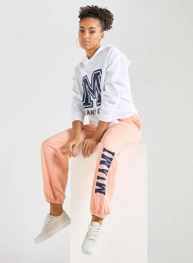 Splash FAV Printed Long Sleeves Hoodie and Joggers Set