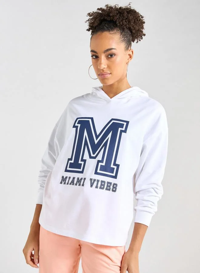 Splash FAV Printed Long Sleeves Hoodie and Joggers Set