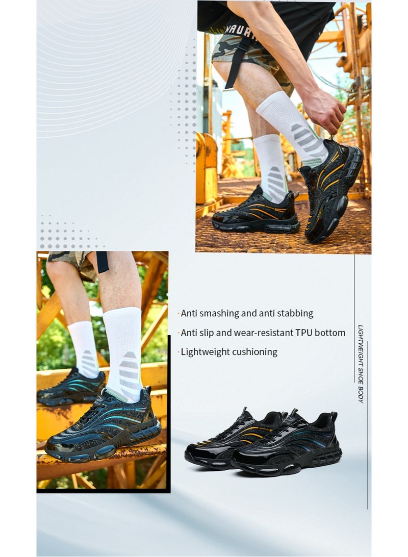 Steel Toe Shoes for Men Lightweight Safety Shoes Comfortable Puncture Proof Slip On Indestructible Work Shoes and Fashion Sneakers. - Image 3