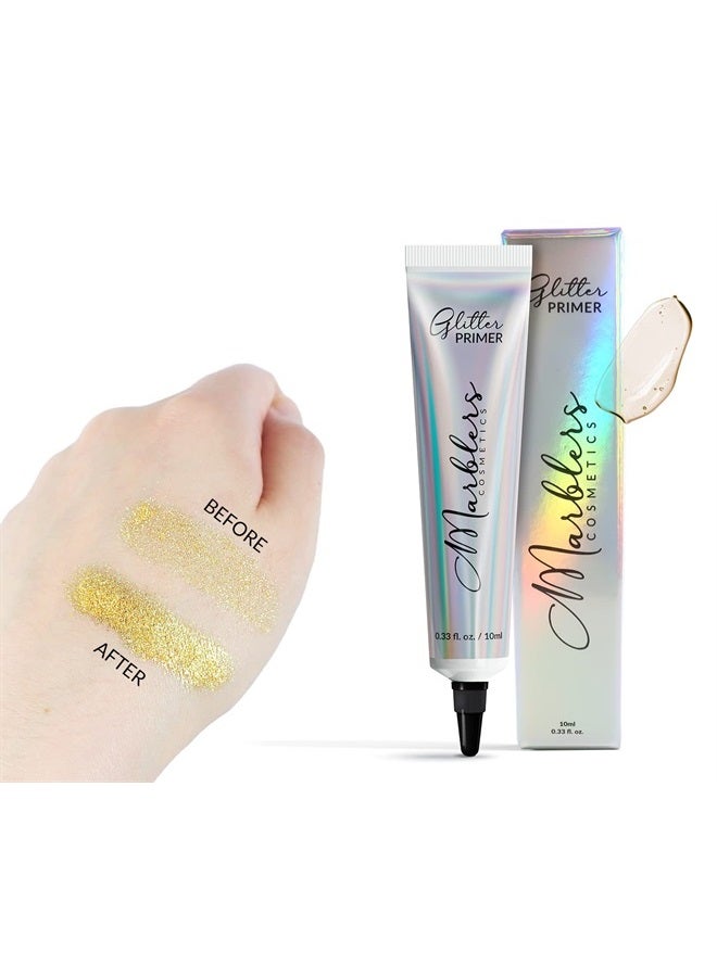 MARBLERS Holographic Face & Body Glitter [Holo Teal] 0.18oz (5g) | Fine | Non-Toxic | Vegan | Cruelty-Free | Ethically Sourced | Festival Makeup | Eye, Hair, Nail, Eyeshadow | Cosmetic Grade - Image 4