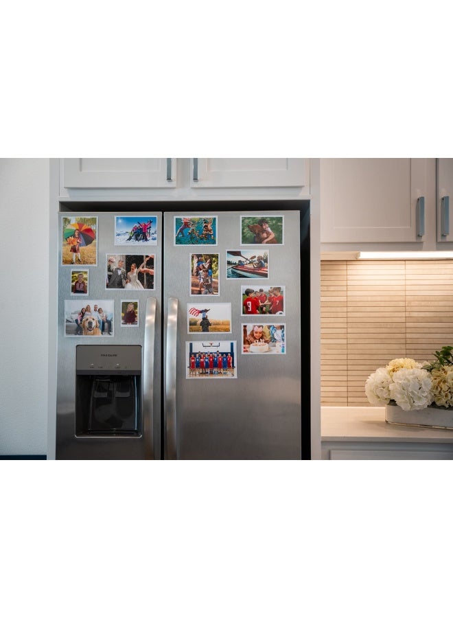 Magtech Magnetic Pocket Picture Frame  White  Holds 4 X 6 Inches Photos  10 Pack  14610  - Image 4