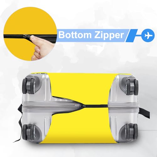 ANNA QUEEN Cute Emoticons Yellow Luggage Cover Washable Suitcase Protector Suitcase Cover Anti-Scratch,Stretchable Fit for 18-32Inch Luggage,Travel Bag Cover XL(fits 29-32Inch suitcase) - Image 4