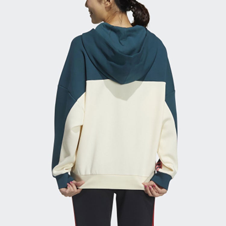 Adidas (WMNS) adidas Neo X CNY WW Hoodies 'Green White' - Image 4