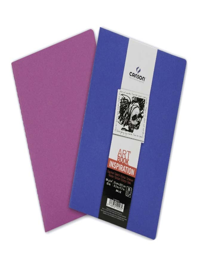 Canson ART BOOK Inspiration-Ultramarine+Violet-A4-96g-36paper