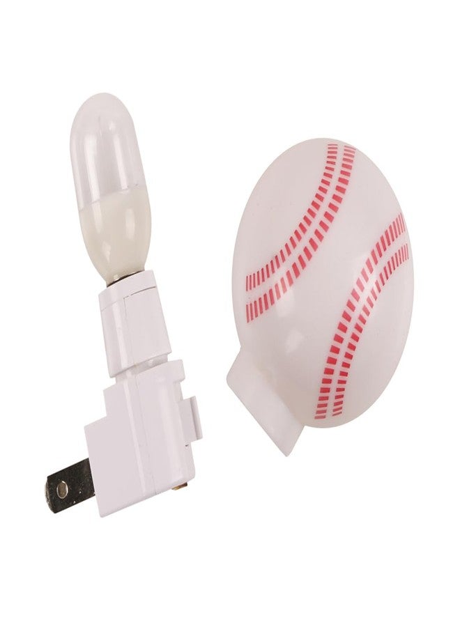 عبوة من قطعتين - مصباح ليلي LED مُحسَّن باللون الأبيض الدافئ للأطفال - مصباح على شكل كرة البيسبول للعناية الجيدة بنوم الأطفال - Image 4