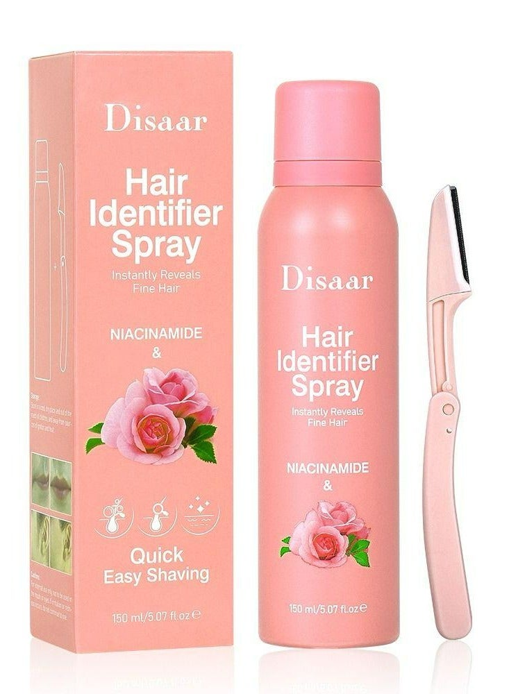 Disaar Hair Ldentifier Spray Instantly Reveals Fine Hair Niacinamide And Rose 150 ML
