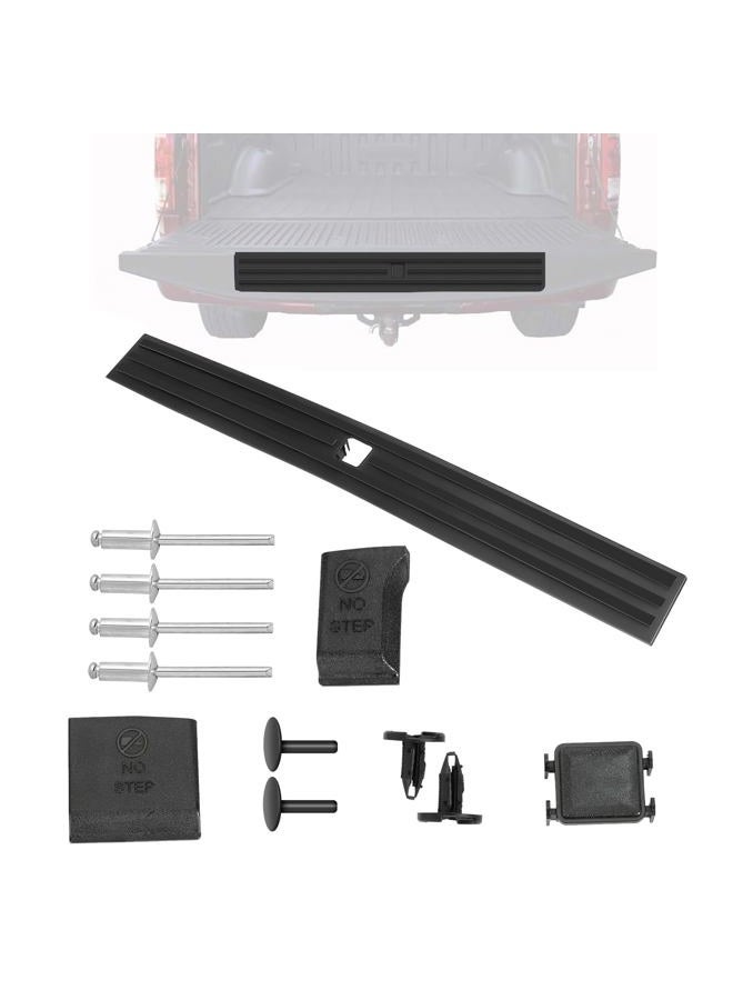 KARPAL Center Flexible Flex Step Tailgate Cap Mad Molding Trim w/Release Button Compatible With Ford F150 F-150 2015-2020 - Image 1