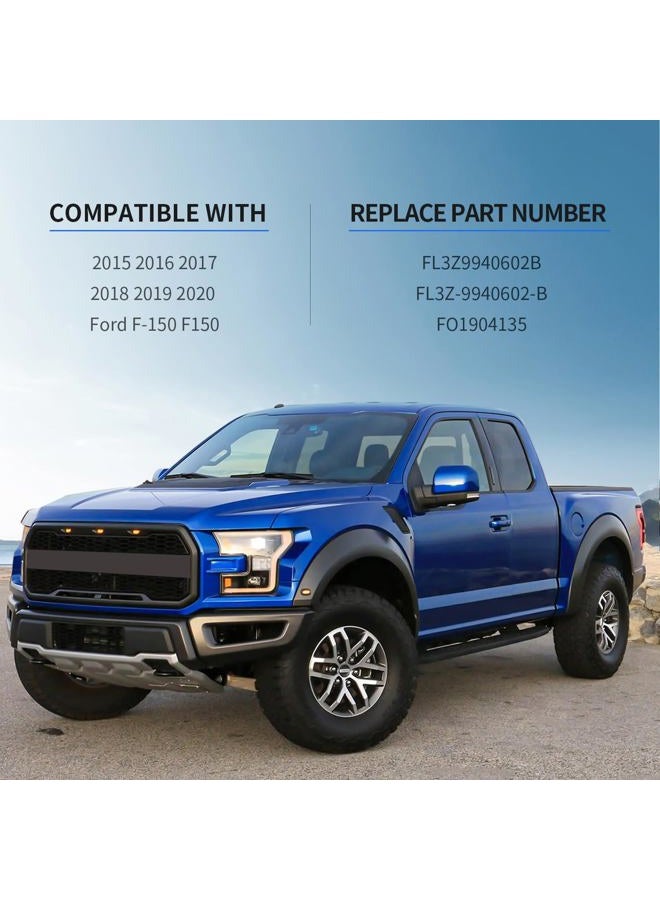 KARPAL Center Flexible Flex Step Tailgate Cap Mad Molding Trim w/Release Button Compatible With Ford F150 F-150 2015-2020 - Image 2
