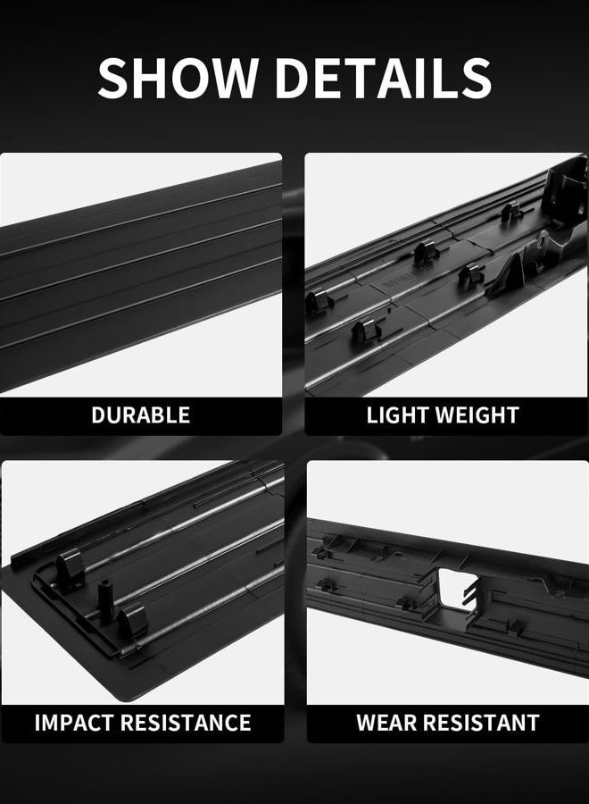 KARPAL Center Flexible Flex Step Tailgate Cap Mad Molding Trim w/Release Button Compatible With Ford F150 F-150 2015-2020 - Image 3