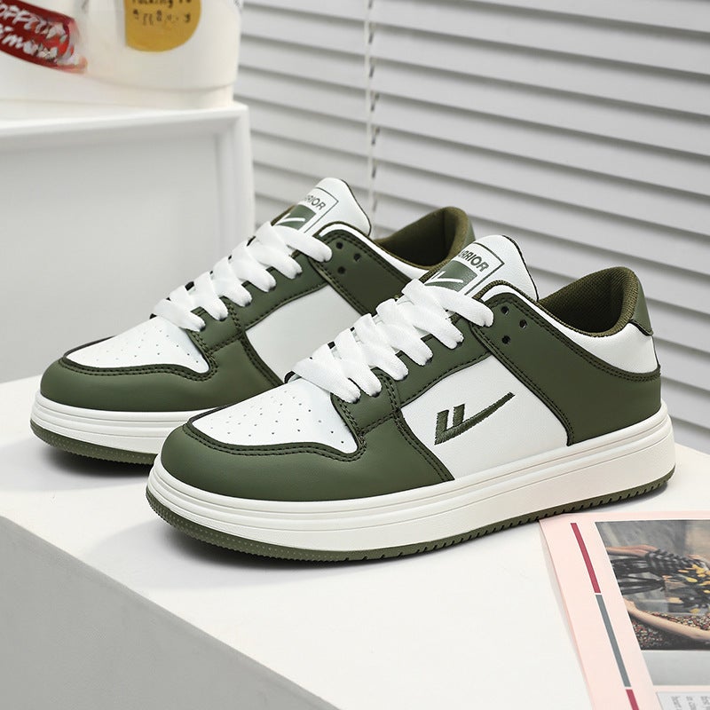 Pull Back Men''s Shoes 2025 Autumn New Waterproof Leather Sports Shoes for Teenagers, Women''s Couple Shoes, Aj Black and White Panda Sneakers - Image 4