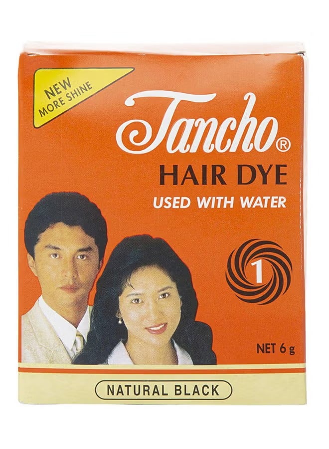 تانشو صبغات الشعر أسود طبيعي - 6 جرام