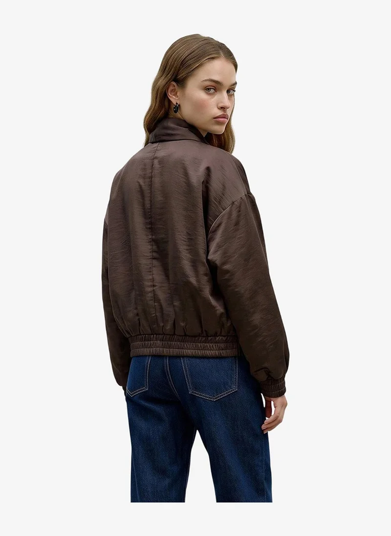 فيرو مودا Women's VMPENNY Long Sleeve Bow Bomber Woven