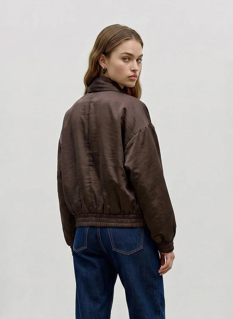فيرو مودا Women's VMPENNY Long Sleeve Bow Bomber Woven