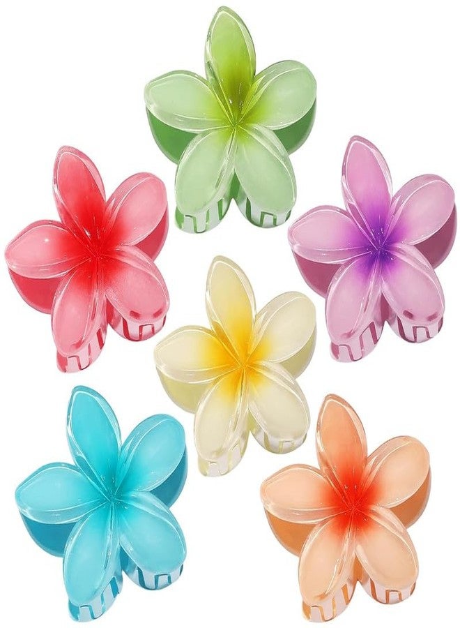 YANWENX Flower Hair Clips 6 PCS Claw Clips Hair Claw Clips Cute Large Hair Clips Hair Accessories for Women Girls - Image 5