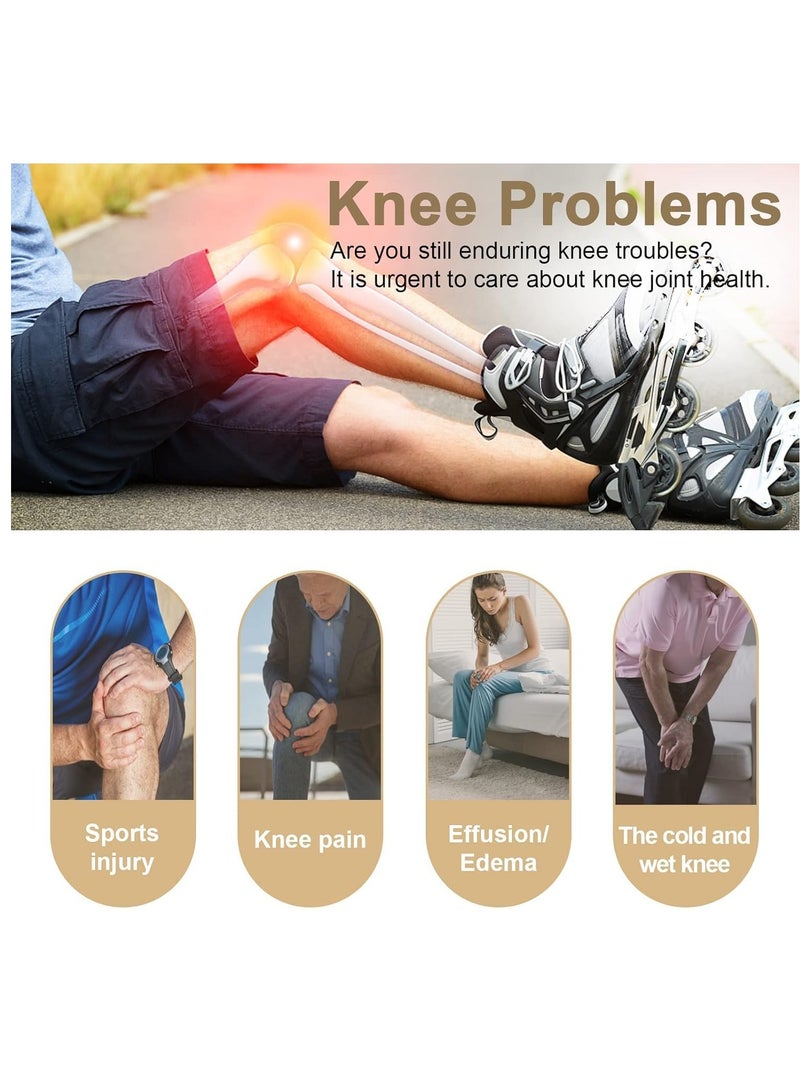 TIGER New Knee Massager with Heating & Vibration – Wireless, Rechargeable, Large LED Screen Smart Knee Massage Device – Relieve Joint Pain, Swelling, Stiffness – Ideal for Knee Joint Therapy and Comfort  - Image 3